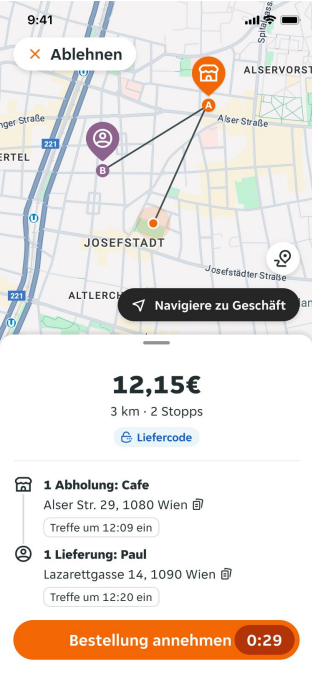 Delivery codes