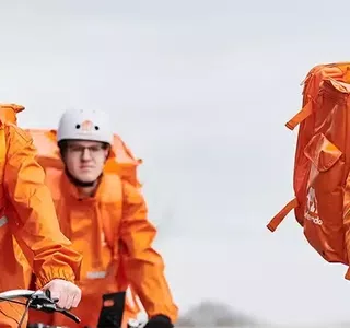 couriers working for Lieferando in Germany